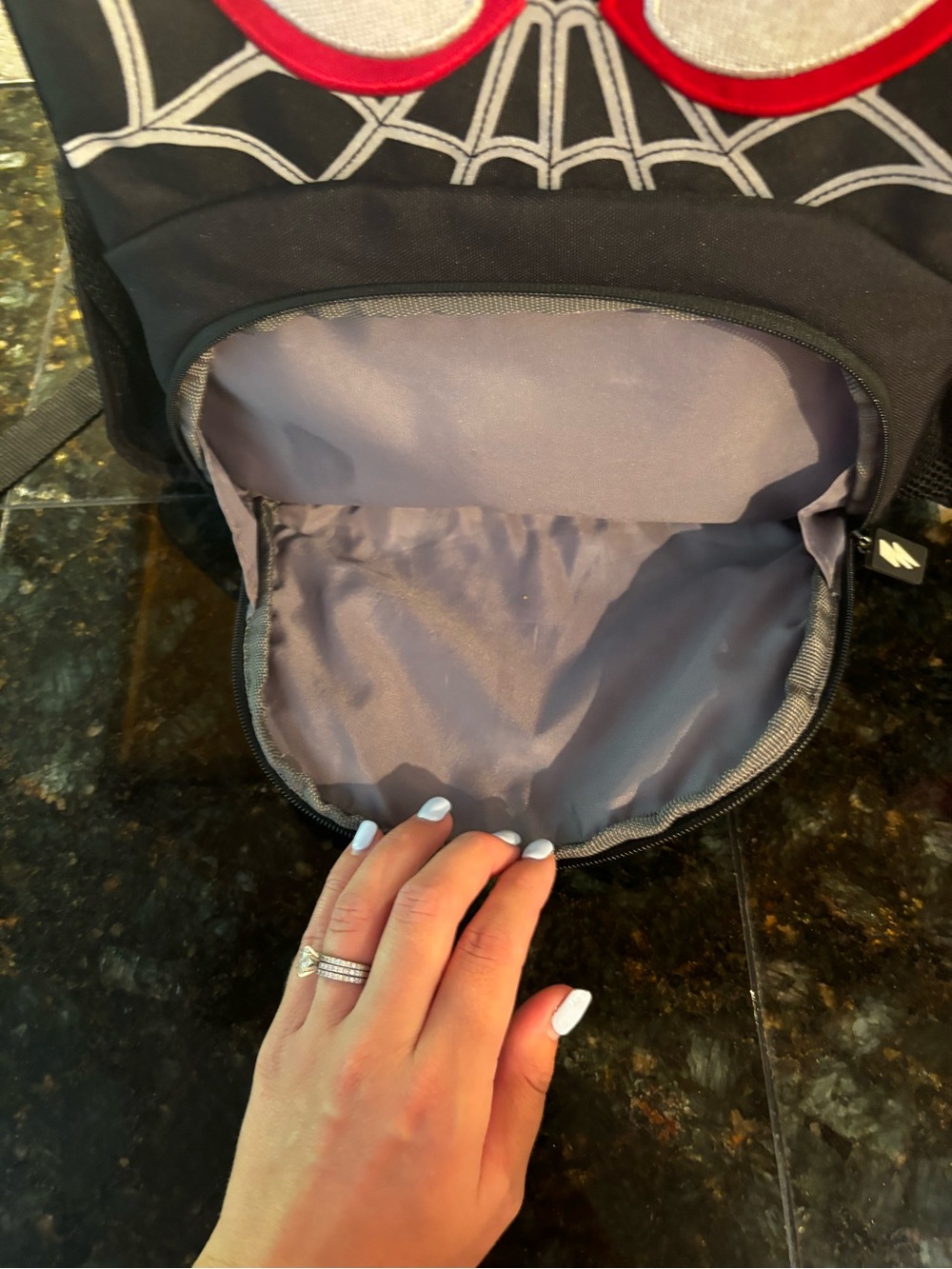 POTTERY Barn  Kids Spider Kids Backpack & Lunch Bag Set - Red & Black BUNDLE! - Picture 2 of 9